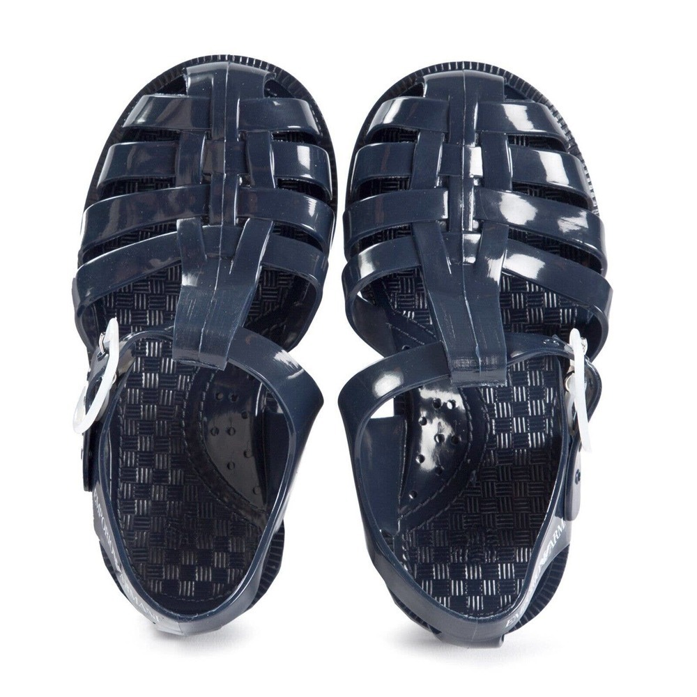 Emporio Armani Navy Baby Walker Shoes